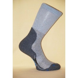 Ponožky Sport Extrem Coolmax – kombinace světle šedé s tmavě šedou patou a špičkou