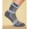 Ponožky Free Time – sportovní, kombinace tmavě šedé a světle šedé