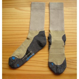 Ponožky Sport Extrem Coolmax – kombinace béžové s tmavě šedou patou a špičkou
